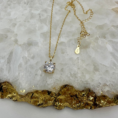 Micropave Large Cross Necklace