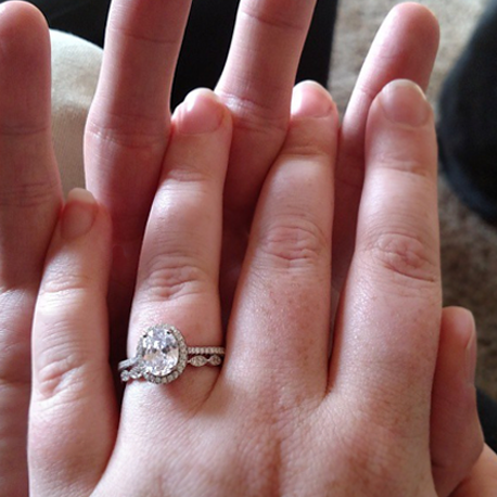 2.25 ctw Art Deco Oval Halo Set