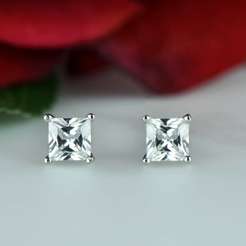 3 ct Classic V Style 4 Prong Art Deco Solitaire Set