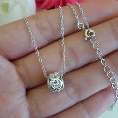 .1 ct Eternal Love Heart Necklace, 60% Final Sale