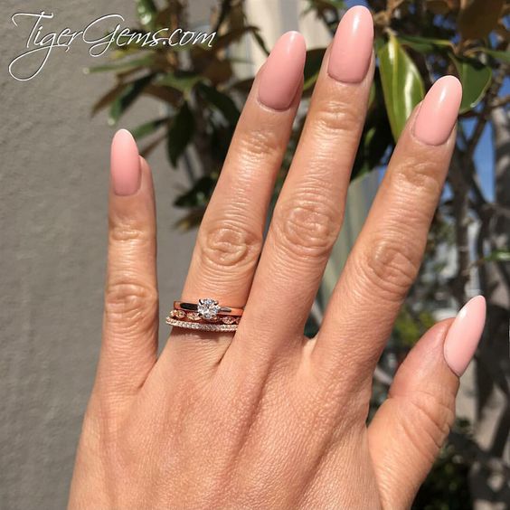 1/2 ct Round Solitaire Set- Rose GP