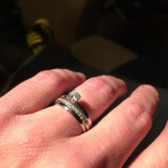 1/2 ct Stacking Solitaire Set