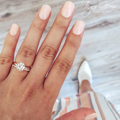 2 ct 4 Prong Stacking Solitaire Set - Rose GP, 50% Final Sale