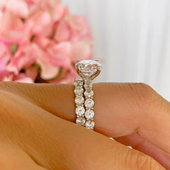 7 ctw 3 ct Center Classic Eternity Solitaire Set - 30% Final Sale