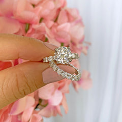 7 ctw 3 ct Center Classic Eternity Solitaire Set - 30% Final Sale