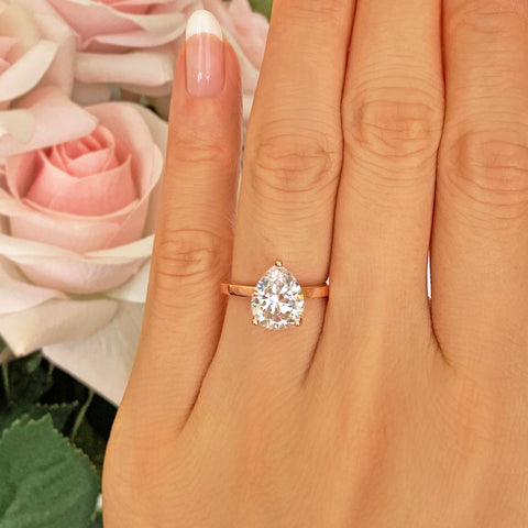1.2 ct Oval Classic Solitaire Ring - Rose GP, 50% Final Sale