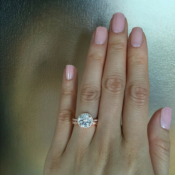 Wide Art Deco Band - Rose GP - 40% Final Sale