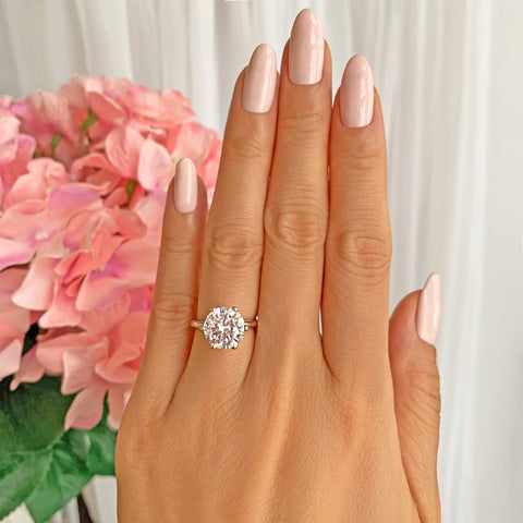 4.25 ctw Classic Round Halo Ring, 40% Final Sale