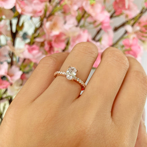 1 ctw Pear Halo Ring - 30% Final Sale