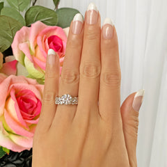 6 ctw 2 ct Center Full Eternity Solitaire Set - 30% Final Sale, Sz 4, 5, 10
