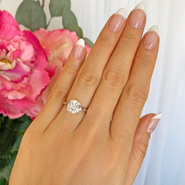 2 ct Cushion Cut Solitaire Ring, 30% Final Sale
