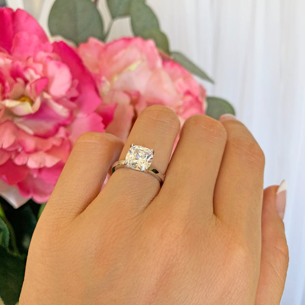 2 ct Cushion Cut Solitaire Ring, 30% Final Sale