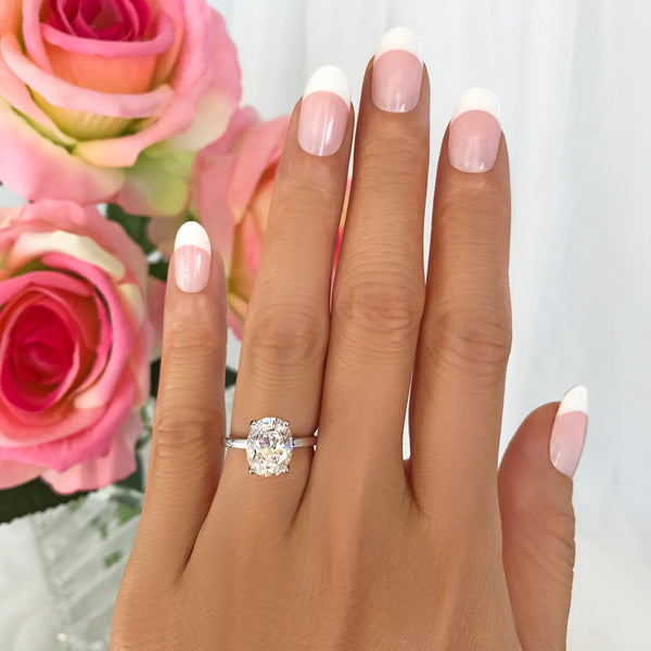 3 ct Oval Solitaire Ring - 30% off Final Sale