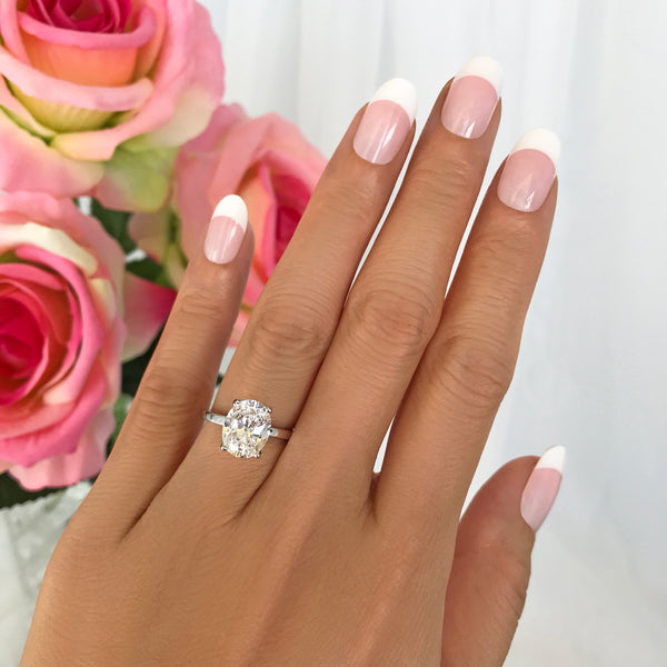 3 ct Oval Solitaire Ring - 30% off Final Sale