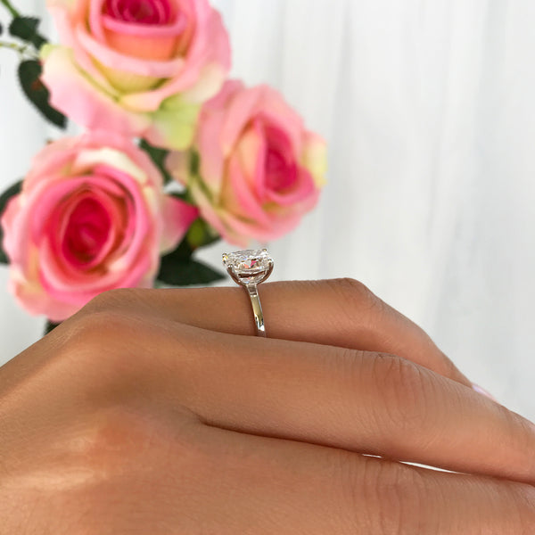 3 ct Oval Solitaire Ring - 30% off Final Sale