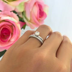 1/2 ct Stacking Solitaire Set
