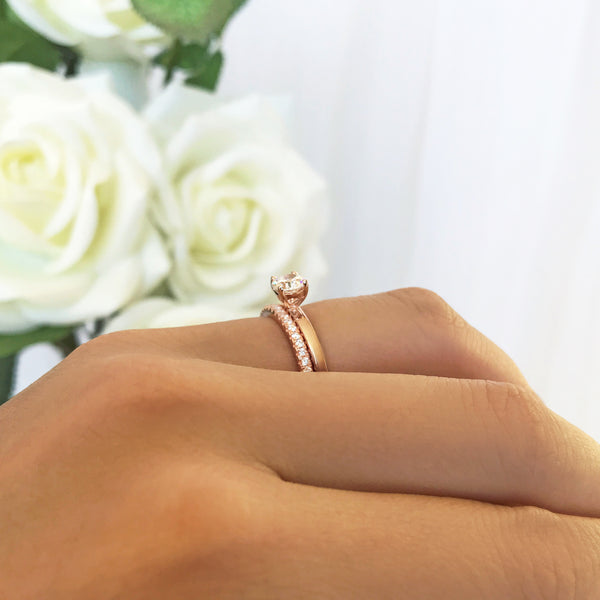1/2 ct Round Solitaire Set- Rose GP