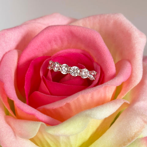 1/2 ctw V Style Chevron Band - Rose GP