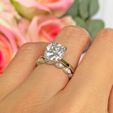 4.25 ctw Classic Round Halo Ring, 40% Final Sale