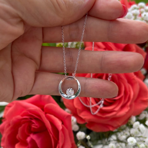 1/2 ct Dainty Bezel Necklace