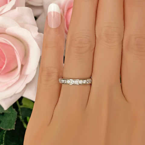2 ctw Round Channel Set Eternity Band
