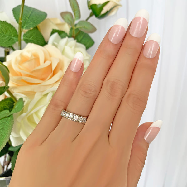 2 ctw Round Channel Set Eternity Band