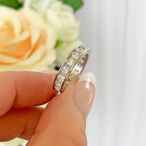 4 ctw Oval Eternity Band - Rose GP
