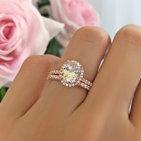3 ct Oval Solitaire Ring - 30% off Final Sale