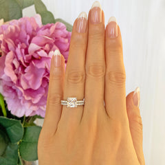 2.25 ctw Princess Accented Solitaire Set