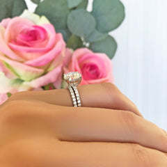 3.25 ctw Round Accented Solitaire Set