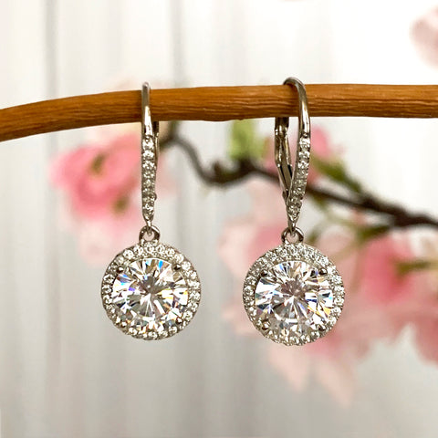 1 ctw Bezel Stud Earrings