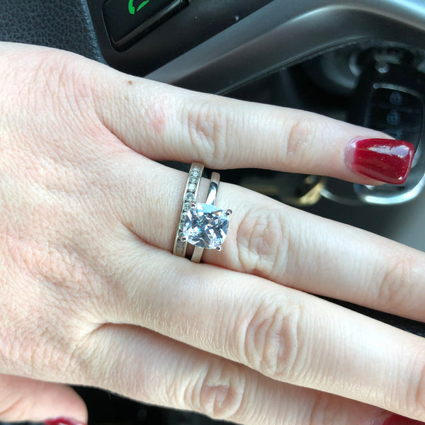 2 ct Cushion Cut Solitaire Ring, 30% Final Sale