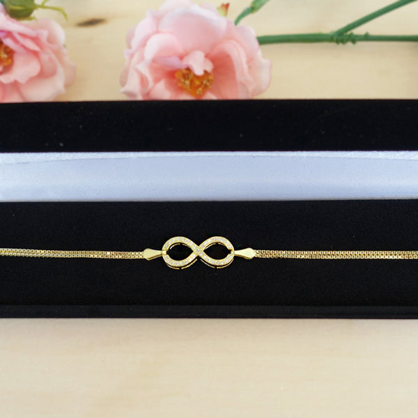 Infinity Bracelet - Yellow GP, 60% Final Sale