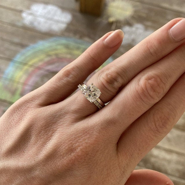 2 ct Cushion Cut Solitaire Ring, 30% Final Sale