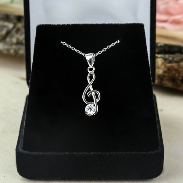 1/4 ct Music Lover Necklace - 50% off Final Sale