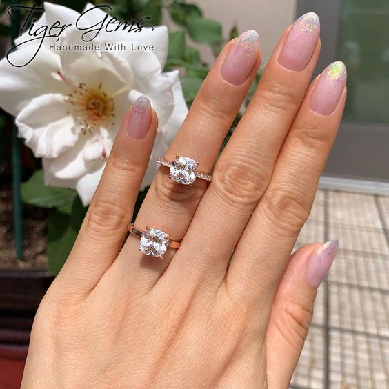 Cushion Cut Grey Spinel Ring Rose Gold Halo Diamond Engagement Ring | La  More Design