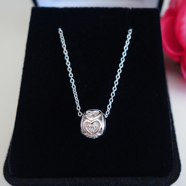 .1 ct Eternal Love Heart Necklace, 60% Final Sale