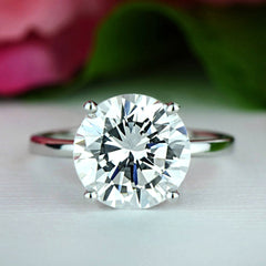 4 ct 4 Prong Solitaire Ring - 50% Final Sale