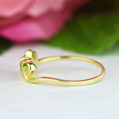 .1 ct Cursive Love Ring - Yellow GP, 50% Final Sale, Sz 5, 6, 8
