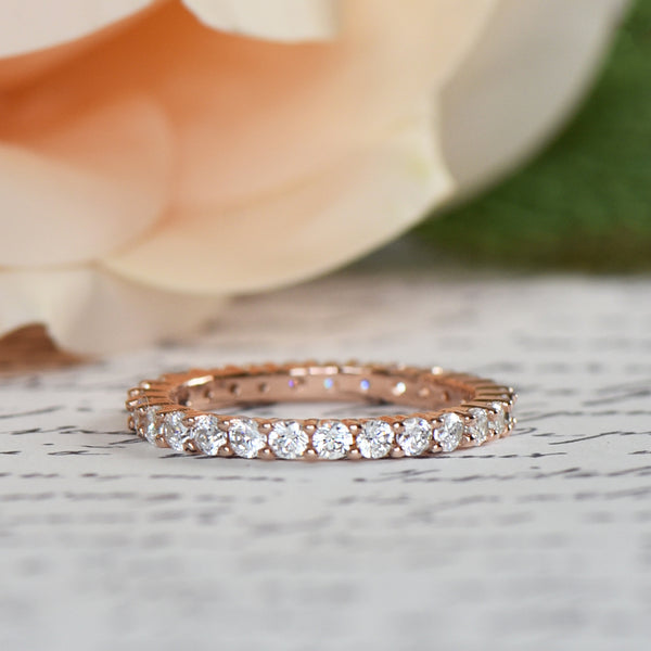 1 ctw 2mm Eternity Band - Rose GP