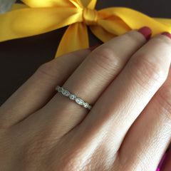 Art Deco Marquise Eternity Band
