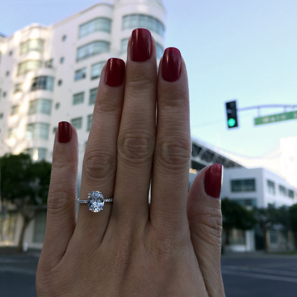 2.25 carat oval diamond on hand Clearance