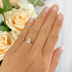 1.2 ct Oval Classic Solitaire Ring - Rose GP, 50% Final Sale