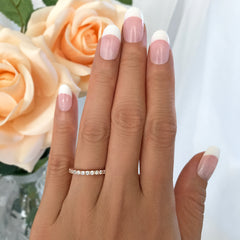 1 ctw 2mm Eternity Band - Rose GP