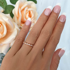 Art Deco Marquise Eternity Band - Rose GP, 30% Final Sale