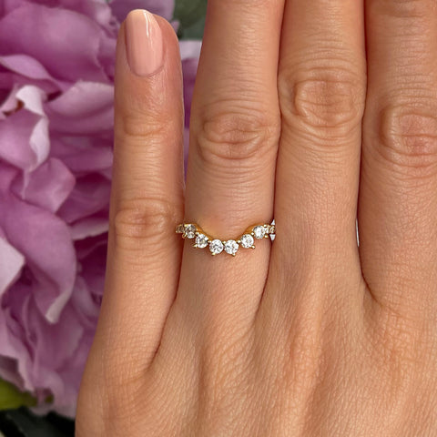 3/4 ctw Oval Accented Solitaire Set - Rose GP