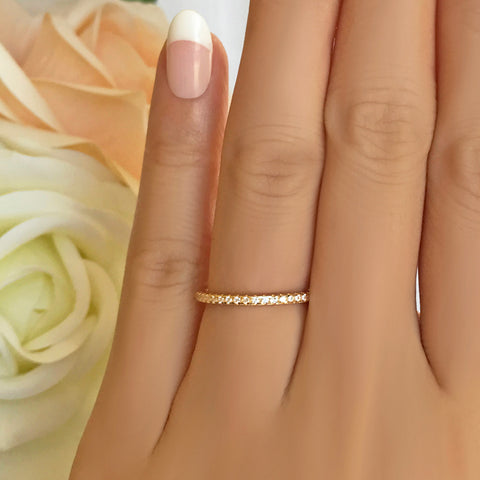 1 ctw Half Eternity Band - 10k Solid Rose Gold