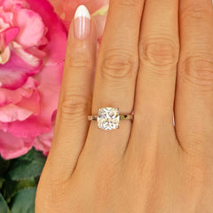 2 ct Cushion Cut Solitaire Ring, 30% Final Sale