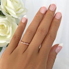 Wide Art Deco Band - Rose GP - 30% Final Sale