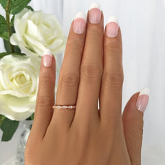 Wide Art Deco Band - Rose GP - 40% Final Sale